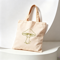 Sac fourre-tout en toile personnalisé à motif de dessin animé, résistant à l'usure, idéal pour les courses de produits agricoles, légumes et fruits au marché
