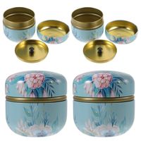 Boîtes vides en métal de qualité alimentaire de haute qualité boîte de conserve pour emballage de cadeau de thé petites boîtes de thé boîte ronde pour thé en vrac