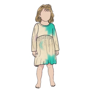 Modello all'ingrosso personalizzato Multi formato disegni primavera e autunno <span class=keywords><strong>manica</strong></span> <span class=keywords><strong>lunga</strong></span> per bambine vestito completo stile abiti per bambini - Product Image 1