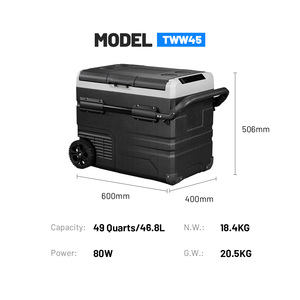 TWW45 12v 24v ac dc mini auto portatile frigo congelatore solare/batteria frigorifero <span class=keywords><strong>per</strong></span> auto freezer con USB - Product Image 5