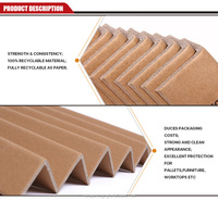 Protections d'angle en papier kraft 100 % recyclable en forme de L pour palettes et panneaux d'angle robustes pour palettes
