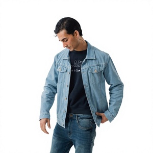 Chaquetas Vaqueras Personalizadas para Hombre, Estilo Vintage, 100% Algodón, Chaqueta Vaquera Extra Grande, Hecha en Pakistán - Product Image 1