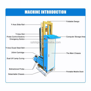 Imprimante jet d'encre automatique sur rail pour impression directe sur béton, verre, brique, encre UV, tête XP600, tube d'impression DX5/DX7/Ricoh - Product Image 4