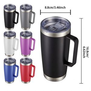 Mug isotherme en acier inoxydable 20 oz, compatible avec le porte-gobelet de voiture, cadeau pour hommes et femmes, ensemble de gobelets isothermes 20 oz pas cher ASM26 - Product Image 3
