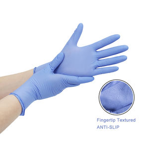 Guantes Desechables de Nitrilo 100% Grado Alimenticio, Ultrafinos, Antideslizantes, Resistentes al Desgaste, Color Azul Hielo, Paquete de 100 Unidades, Precio al por Mayor - Product Image 2