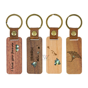 Porte-clés personnalisé <span class=keywords><strong>en</strong></span> <span class=keywords><strong>bois</strong></span> et résine gravé, porte-clés sur le thème de l'océan avec sangle <span class=keywords><strong>en</strong></span> cuir, cadeau promotionnel pour souvenir de voyage - Product Image 2