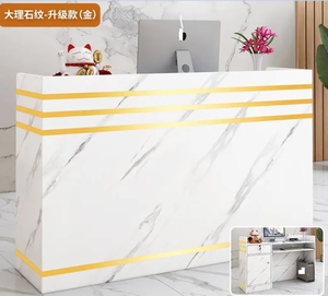 Simplicity Advisory Cash Reception <b>Desk</b> Restaurant Luxury Mobile Bar Counters Store Barbershop Salon Reception Table - Product Image 2