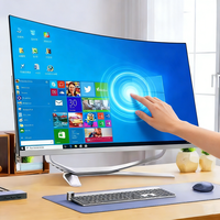 Venta al por Mayor de Fábrica, Todo en Uno, Pantalla Curva de 24 Pulgadas, I3 I5 I7, PC de Escritorio AIO, Pantalla Táctil OEM, Computadora Completa o Sistema Barebone
