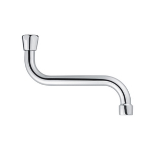 Robinet de lavabo mural 25 cm finition chromée, accessoire de robinetterie de salle de bain - Product Image 1