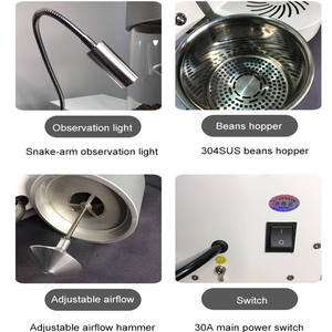 Torréfacteur de café à décharge automatique 300G Petite machine de torréfaction de grains de café électrique - Product Image 5