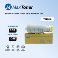 Cartouche de toner MaxToner TN-014 haute noirceur TN014 compatible avec Konica Minolta Bizhub PRESS 1052 1250 1250P 1250e 1250eP