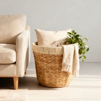 Panier de rangement en jacinthe d'eau écologique, best-seller, pour la décoration de la maison, le linge et les articles divers