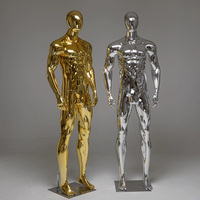 Mannequin Homme Plastique Plaqué de Haute Qualité, Modèle Complet, Présentoir pour Vitrine de Magasin de Vêtements