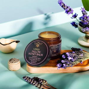 Grass-Fed Tallow Honey Balm Grass-Fed Beef Tallow Organic Olive Oil Raw Honey Nourishing <b>Face</b> Moisturizer For All Skin Types - Product Image 2