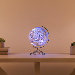 Wellfun 8 pouces 20CM Globe <span class=keywords><strong>du</strong></span> <span class=keywords><strong>monde</strong></span> avec voilier Transparent illuminé décoratif <span class=keywords><strong>carte</strong></span> <span class=keywords><strong>du</strong></span> <span class=keywords><strong>monde</strong></span> pour bureau décor Globes - Product Image 5