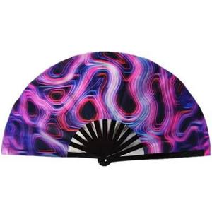 Abanico Plegable de Bambú Grande de 13 Pulgadas con Logotipo Personalizado, Abanico de Mano para Bodas, Abanico de Kung Fu, Abanico de Mano Grande con Logotipo - Product Image 1