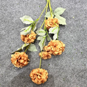Ornement de pissenlit de fleurs en soie artificielle <span class=keywords><strong>Billy</strong></span> Button pour les décorations de remise des diplômes de mariage et de Noël - Product Image 2