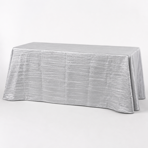 Custom Hotel <b>Tablecloth</b> Vertical Crinkle Taffeta Polyester for Banquet Ballroom and Resort Event Projects - Product Image 1