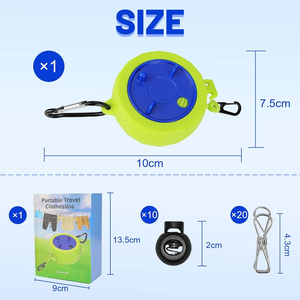 <span class=keywords><strong>Tendedero</strong></span> Mágico Retráctil Portátil de Plástico ABS de 10 Metros para Almacenamiento de Ropa al Aire Libre, Venta al Por Mayor - Product Image 2