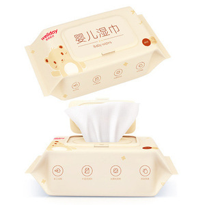 Toallitas húmedas Vede Baby, 80 unidades, extra gruesas, con tapa, para manos y boca de recién nacidos - Product Image 1