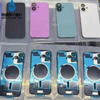 Cache arrière en verre pour iPhone 17 Pro/17 Pro Max/17/17 Air avec cache batterie et objectif d'appareil photo magnétique