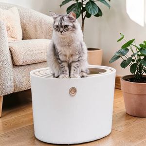 <b>Cat</b> Litter <b>Box</b> 20L Odor Control Easy Clean Dust-Free Large Capacity Durable PP & ABS for Daily Use - Product Image 1