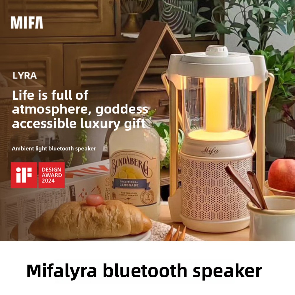 MIFA LYRA RGB LED ポータブルBluetoothスピーカー - アウトドア用サブ