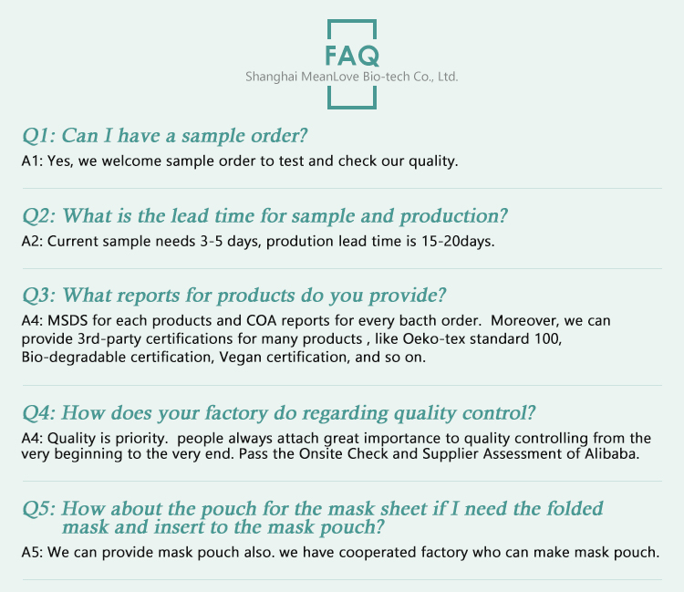 Lyocell Masque Sheet  Beauty Cosmetic Products Imported Eucalyptus Fiber tencel Facial Mask Sheet