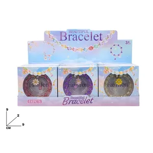 Hermosa pulsera de joyería para niños, juego de 18 piezas de cuentas de moda para niñas mayores de 3 años - Product Image 1