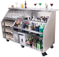 Comptoir de thé à bulles portable Comptoir de bar à boissons Comptoir de bar mobile à cocktails