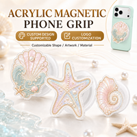 Support de téléphone magnétique en acrylique OEM ODM, vente en gros, logo personnalisé, forme sur mesure, haute qualité, directement de l'usine pour les distributeurs