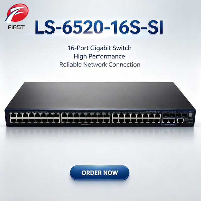 LS-6520-16S-SI 16 Port Gigabit Managed Ethernet Switch SFP Uplink Ports Rack Mount Layer 2 Network Switch for Enterprise Office