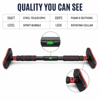 Vente flash - Barre de traction réglable en acier AOLEI DG1002, portable, utilisation universelle, équipement de gym à domicile