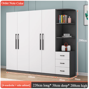 Moderno <span class=keywords><strong>e</strong></span> durevole guardaroba camera da letto <span class=keywords><strong>e</strong></span> <span class=keywords><strong>armadio</strong></span> di stoccaggio mobili con grande capacità pannello di particelle <span class=keywords><strong>armadio</strong></span> <span class=keywords><strong>e</strong></span> armadietto - Product Image 6
