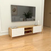 Mueble Moderno de madera maciza para sala de estar, moderno soporte de TV, MDF, barato
