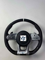 Volant en cuir et fibre de carbone adapté aux modèles Benz 2022 : CLS, GLE, W213, W238, W205, W222, W463, W167, C260, C300, C43, W211, W223