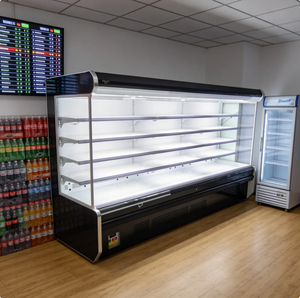 <span class=keywords><strong>Vitrine</strong></span> <span class=keywords><strong>réfrigérée</strong></span> ouverte <span class=keywords><strong>pour</strong></span> fruits, légumes et boissons laitières, équipement de réfrigération commercial <span class=keywords><strong>pour</strong></span> supermarchés - Product Image 4