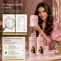 Champú y Acondicionador Profesional para el Cabello con Botox, Colágeno y Proteína, Sin Formaldehído, Tratamiento Reparador con Fibra GMPC