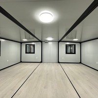Bâtiments en structure acier préfabriqués extensibles de 20 et 40 pieds, faciles à assembler, à faible coût, pour maisons en verre (Casa De Vidrio Prefabricada)