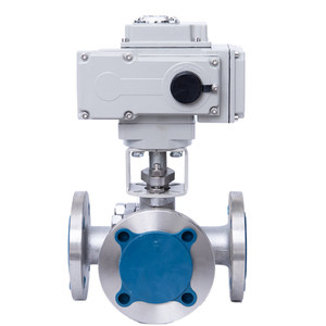 Q944/5F-16C/P Elektrische roestvrijstalen drijvende driewegflenskogelkraan DN15-DN125 - Product Image 5