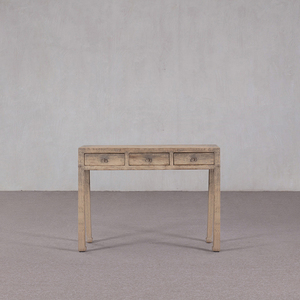 Table <span class=keywords><strong>console</strong></span> classique de luxe en <span class=keywords><strong>laque</strong></span> orange vieillie, fabriquée à la main en bois massif, avec 3 tiroirs, pour salon ou hôtel - Product Image 1