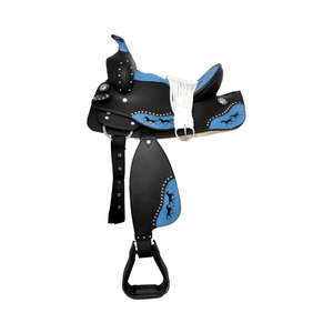 Shyam Selle Western anglaise synthétique légère avec options personnalisables pour le trail et la course de barils - Product Image 1