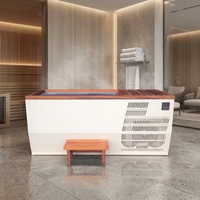 Bak Mandi Terapi Dingin Komersial Vapasauna dari Baja Anti Karat, Peralatan Cold Plunge Komersial dengan Pendingin untuk Penggunaan di Gym, Hotel, dan Spa