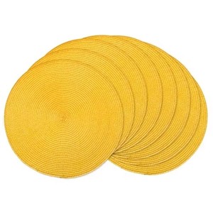 Sets <span class=keywords><strong>de</strong></span> table ronds en PP tissé à la main <span class=keywords><strong>de</strong></span> 38 cm, couleur unie, pour salle à manger et cuisine, protection anti-chaleur, <span class=keywords><strong>dessous</strong></span> <span class=keywords><strong>de</strong></span> <span class=keywords><strong>plat</strong></span>, <span class=keywords><strong>dessous</strong></span> <span class=keywords><strong>de</strong></span> verre - Product Image 1