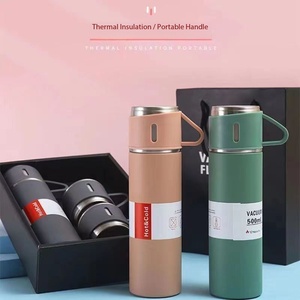 Botella de Agua Aislada de Acero Inoxidable 304 de 500 ml con Logotipo Personalizado, Termo de Doble Pared, a Prueba de Fugas, para Deportes, Gimnasio, <span class=keywords><strong>Regalo</strong></span> Corporativo - Product Image 1