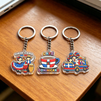 Porte-clés pendentif en PVC acrylique personnalisé à motif de dessin animé, étanche, idéal pour souvenir, 7-10 cm – Vente chaude