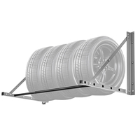Supports de roues JH-Mech, fiabilité durable, flexibles, pliables, de 32 à 48 pouces, support de pneus en acier pliable, montage mural