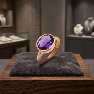 Bagues en améthyste Hydro, pierre précieuse en argent 925, bijoux faits à la main - Product Image 3