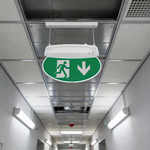 <span class=keywords><strong>Film</strong></span> indicateur remplaçable rétroéclairé Installation suspendue Lumière LED en plastique ultra-mince Signe de sortie d'urgence LiFePO4> 24m - Product Image 5
