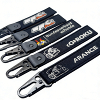 Twill en PVC écologique de forme personnalisée pour porte-clés brodé, porte-clés pour la promotion, cadeau d'affaires